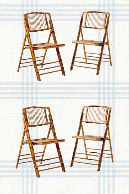 Set of 4 at $186 😳 the best extra seating. Folding bamboo chairs 

#LTKstyletip #LTKhome #LTKparties