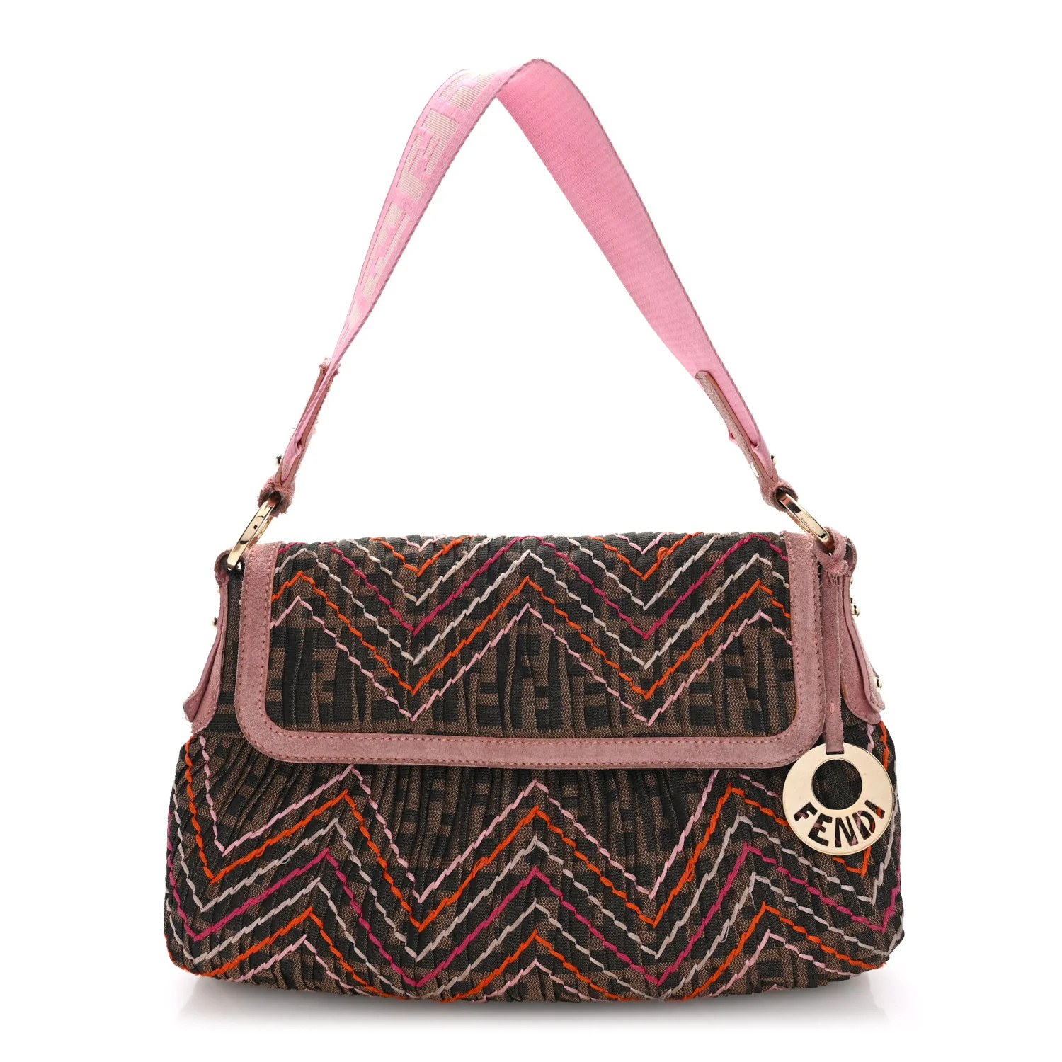 Zucca Cuoio Lucido Small Chef Shoulder Bag Tobacco Pink | FASHIONPHILE (US)