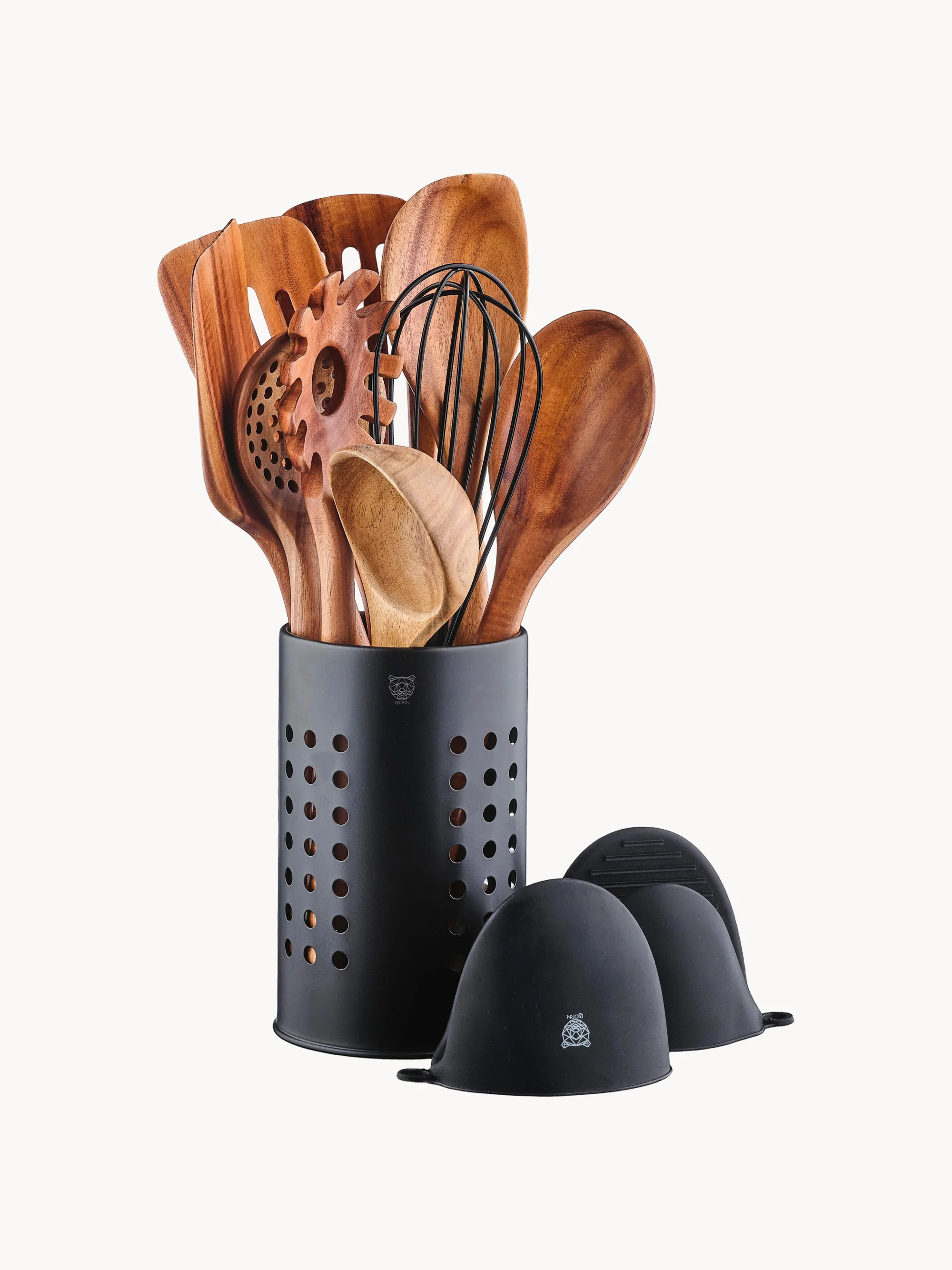 Küchenutensilien-Set Skov aus Akazienholz, 12er-Set | Westwing EU