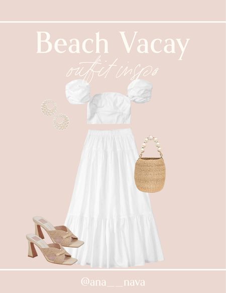 Beach Vacation Outfit 🌊
matching set, white skirt, white top, two piece set, vacation outfit, spring break

#LTKstyletip #LTKswim #LTKtravel