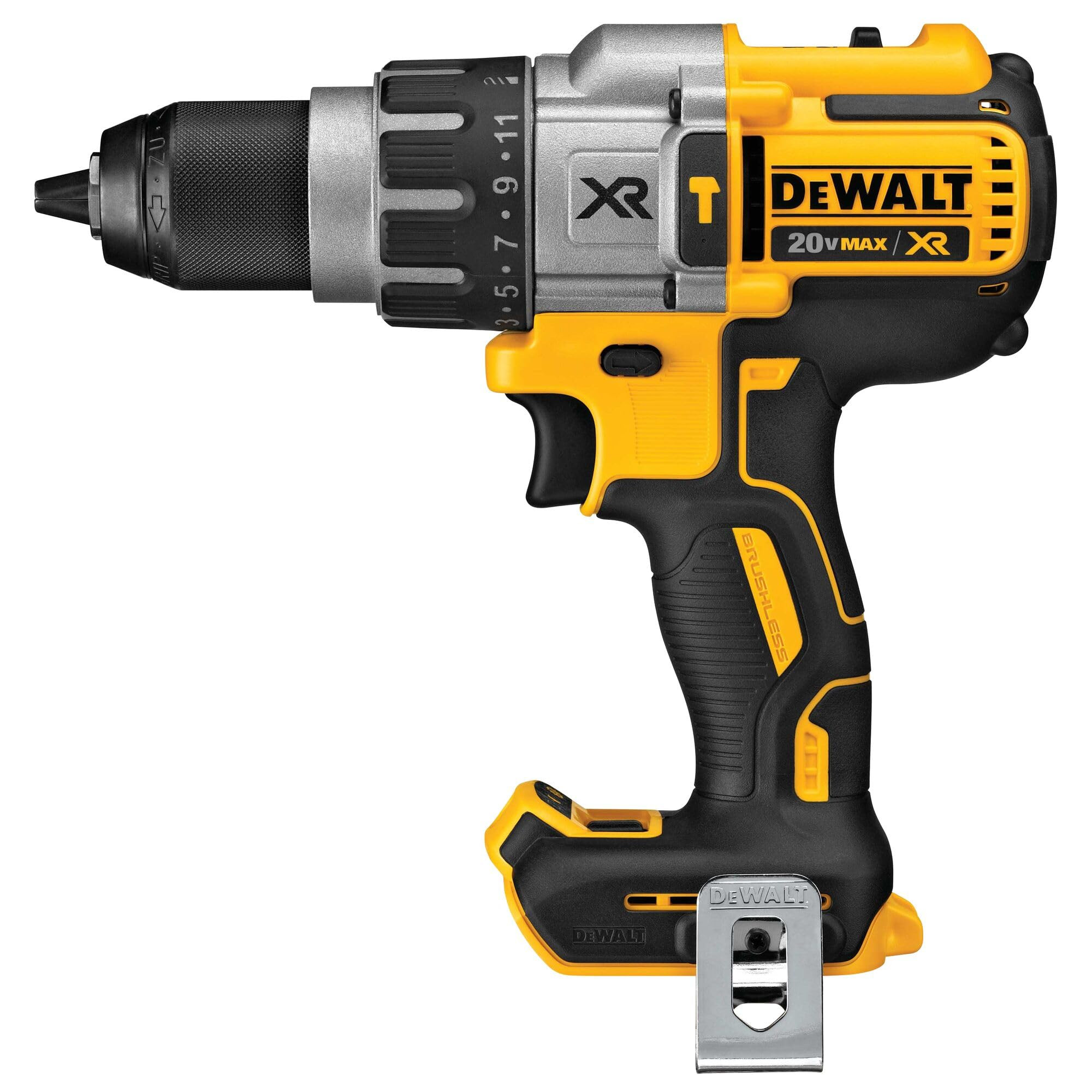 DEWALT 20V MAX XR Cordless Hammer Drill Driver Brushless, Heavy Duty 1/2", 3-Speed, Tool Only (DC... | Amazon (US)