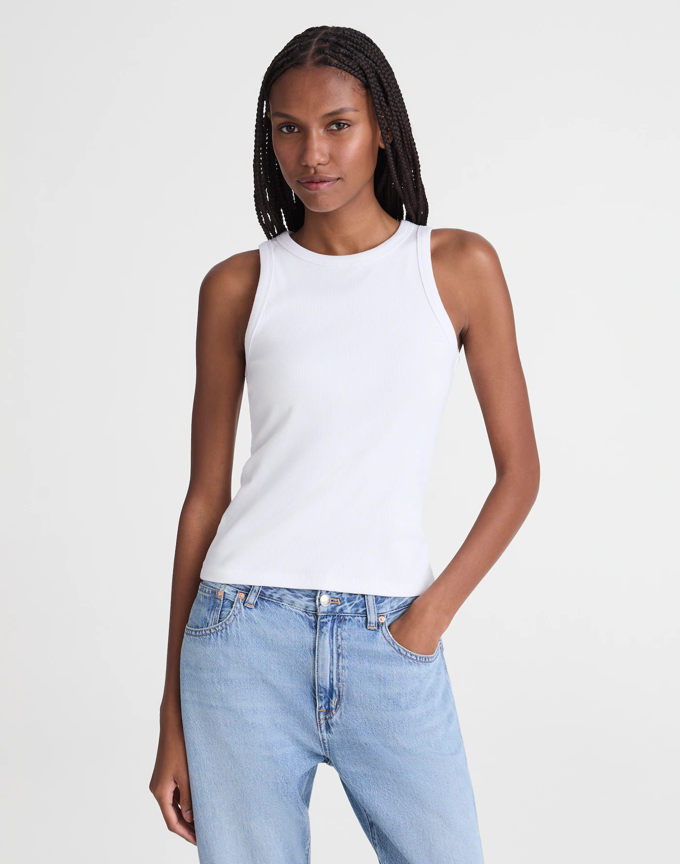 The Essential Tank in Utility Rib | Madewell