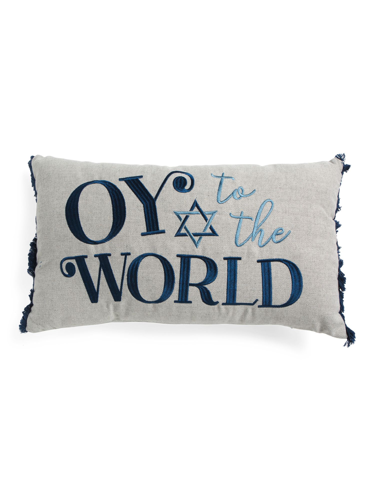 14x24 Oy To The World Pillow | TJ Maxx