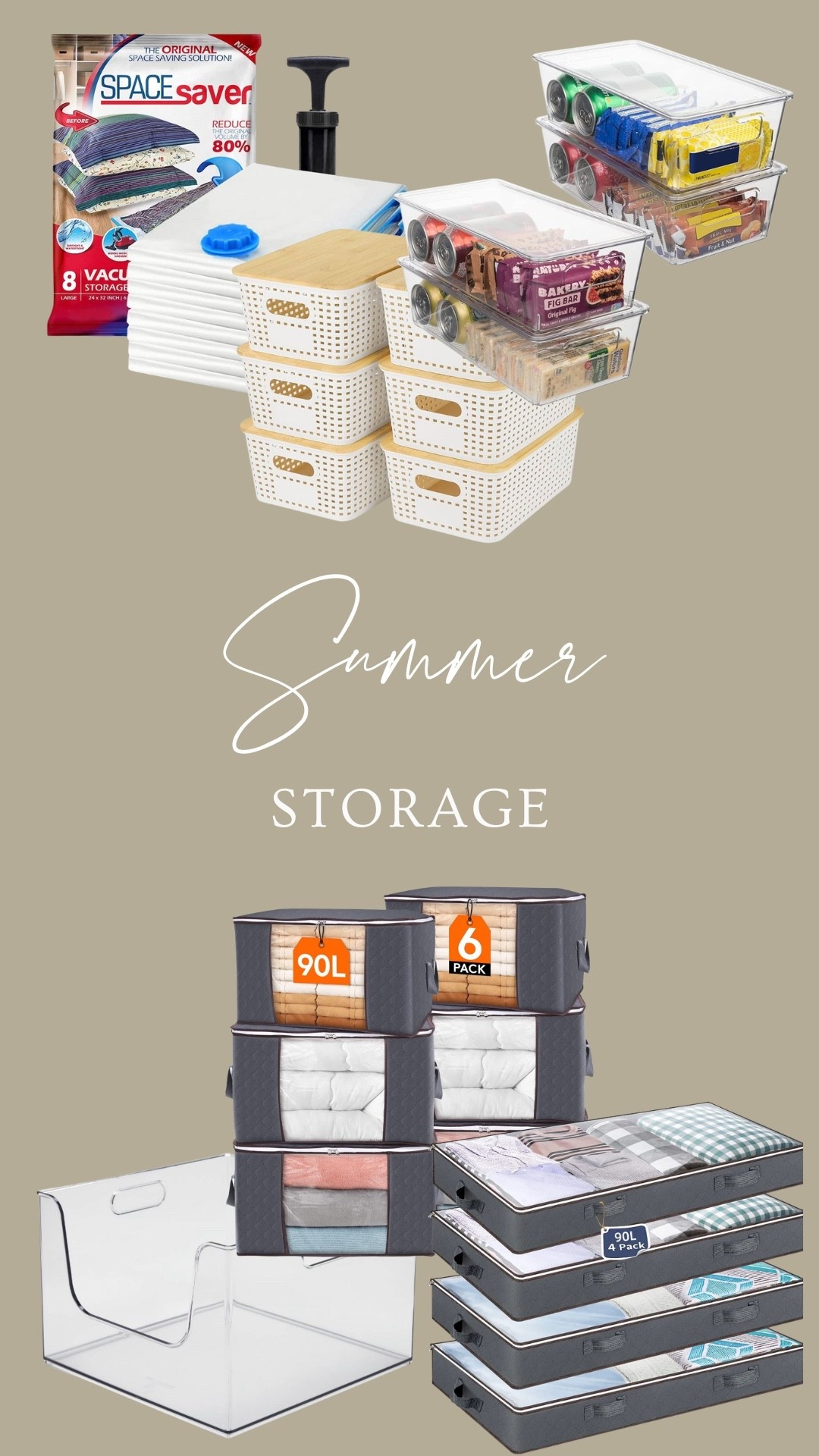 Easy ways to store all of your summer fun & clothing until next year😉

#LTKHome