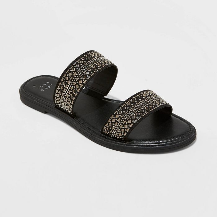 Women's Kersha Embellished Slide Sandals - A New Day™ | Target