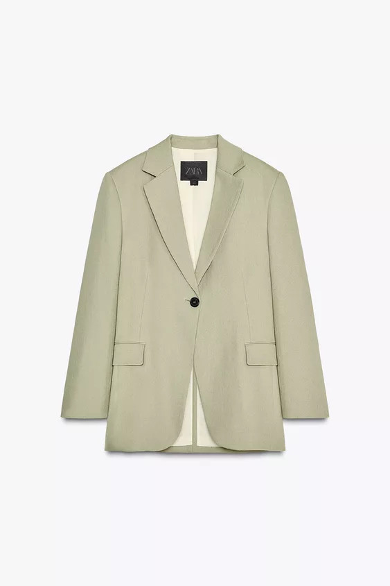 ZW COLLECTION LINEN BLEND BLAZER | Zara US