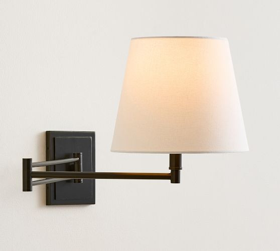 Leah Iron Swing Arm Sconce (14") | Pottery Barn (US)