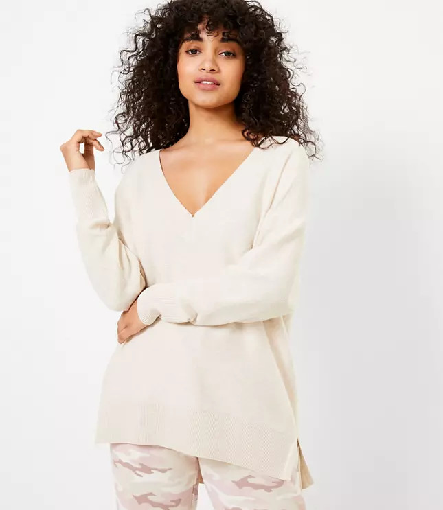 Lou & Grey Relaxed V-Neck Sweater | LOFT