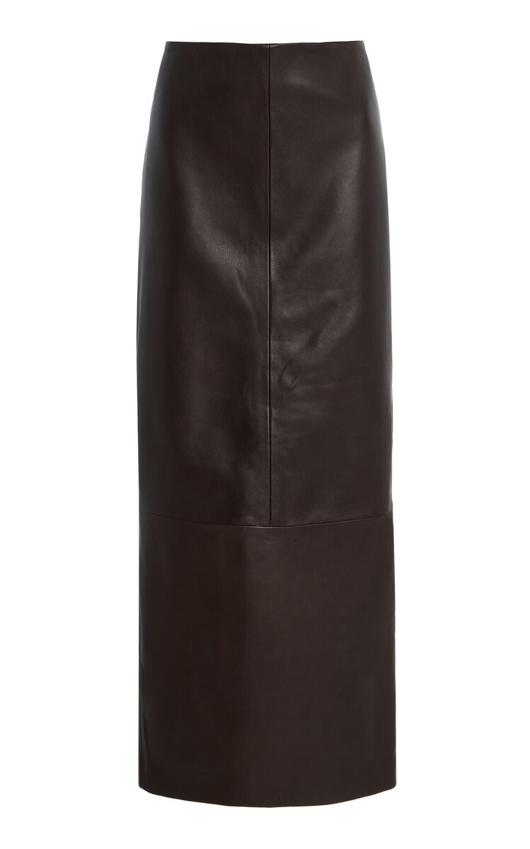 Exclusive Leather Maxi Column Skirt | Moda Operandi (Global)
