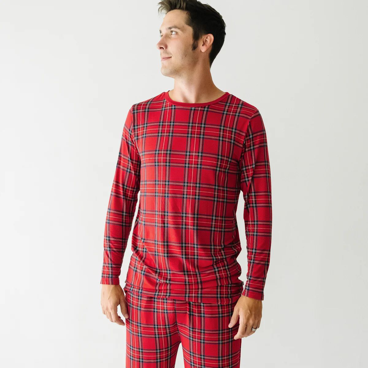 Holiday Plaid Men's Pajama Top | Little Sleepies