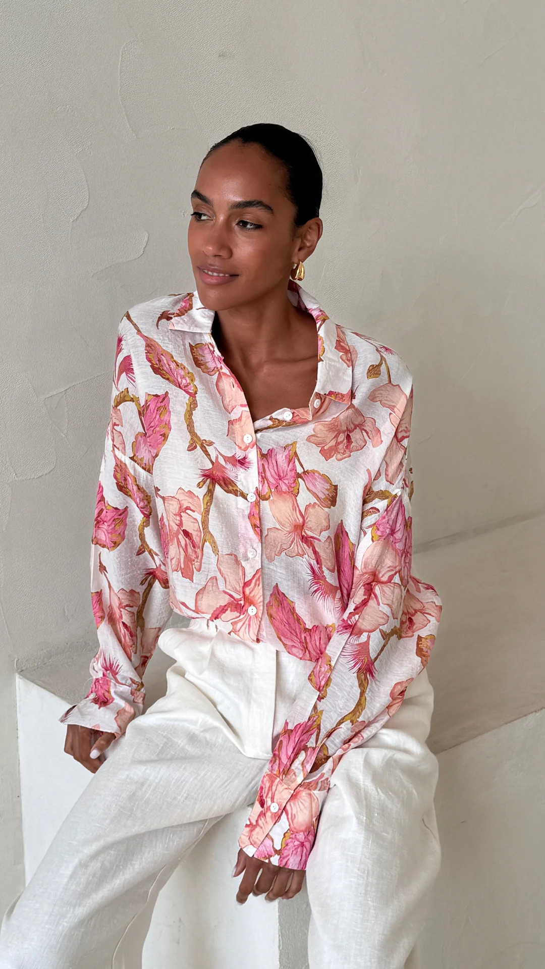 MAXINE SHIRT - FLORAL PRINT | Charli