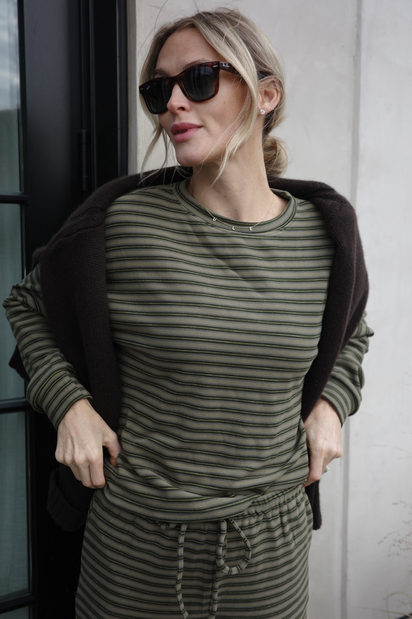 This Bailey Rose striped set from Shopbop is so comfortable and so perfect for winter! Pairing it with this cozy crewneck sweater and my
go-to sun glasses!

#LTKSeasonal #LTKootd #LTKdayinmylife
