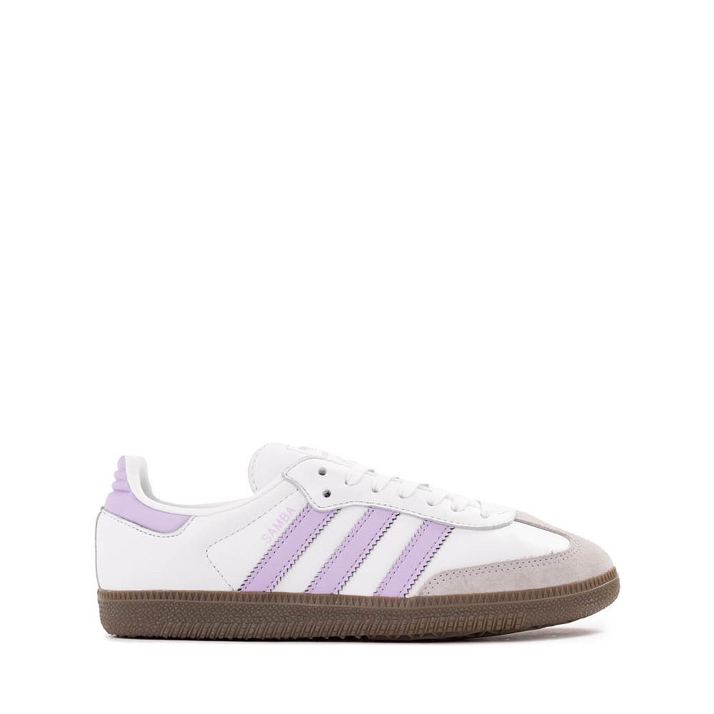 adidas Samba OG Athletic Shoe - Big Kid - Cloud White / Powder Plum / Gum | Journeys