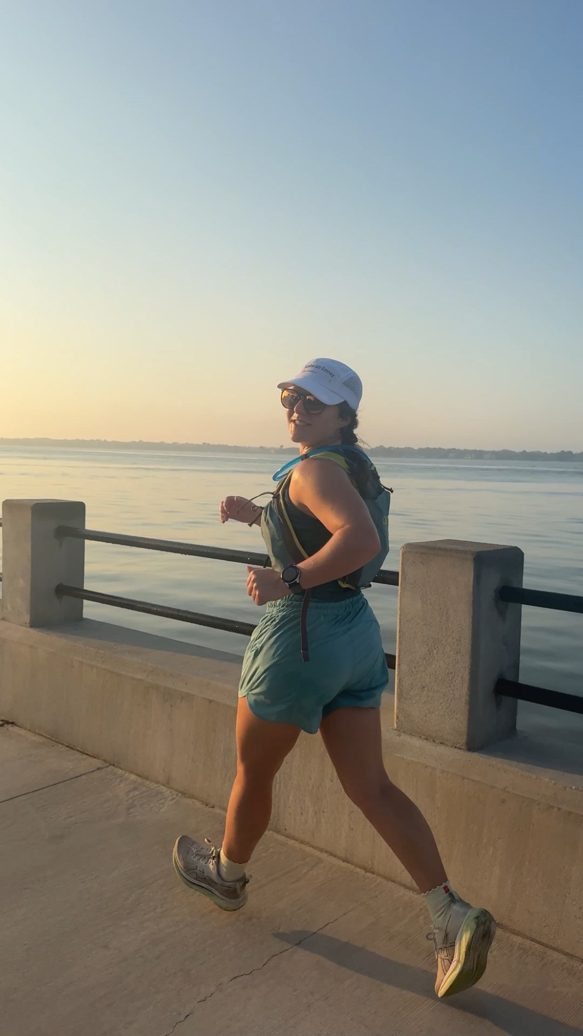 I love the Lululemon track that 5” shorts if you don’t want chafing! No chafing butter needed! This teal blue fit was so pretty with the sparkle of the Senita top! And butter yellow Saturday strides because, why not? 

#LTKActive #LTKPetite #LTKMidsize