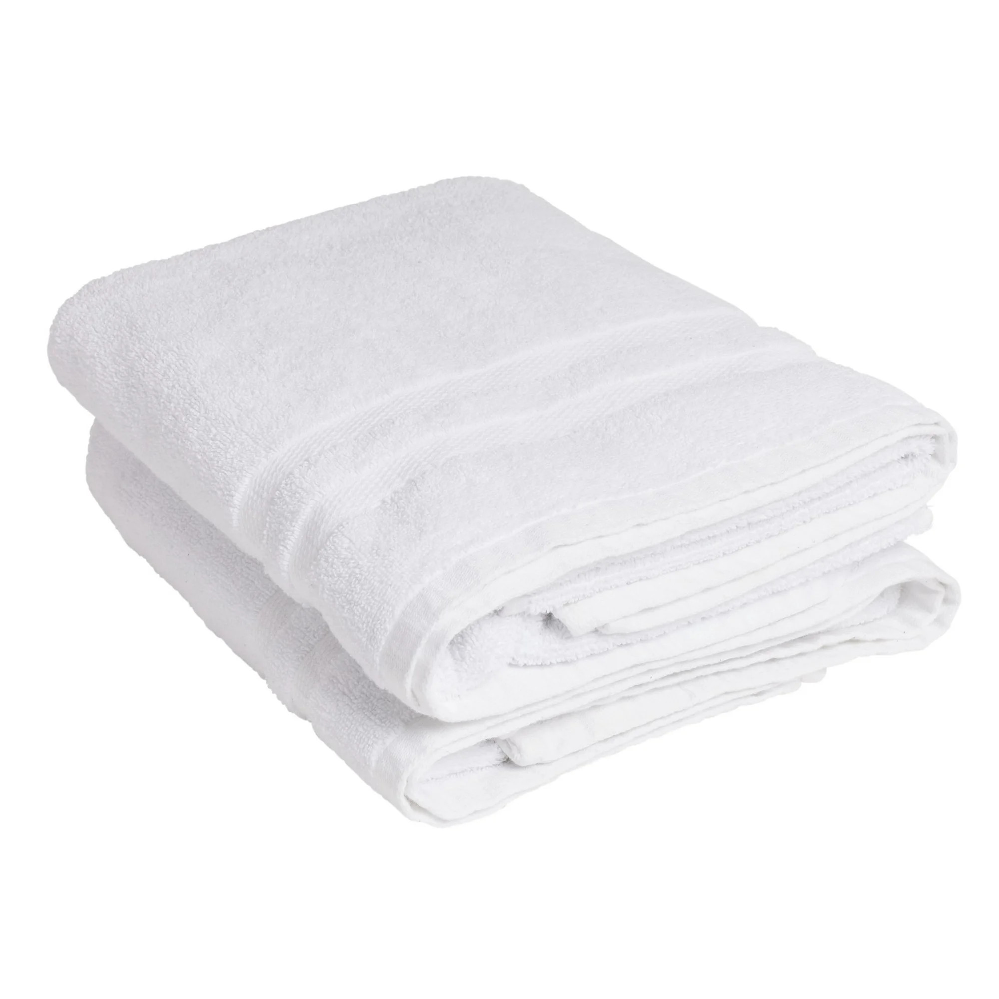 Living Fashions Luxury White Bath Towels Large - 600 GSM Soft Ringspun Premium Cotton - Absorbent... | Walmart (US)