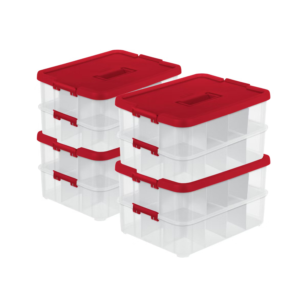 Sterilite 24 Compartment Stack and Carry Christmas Ornament Storage Box | Target