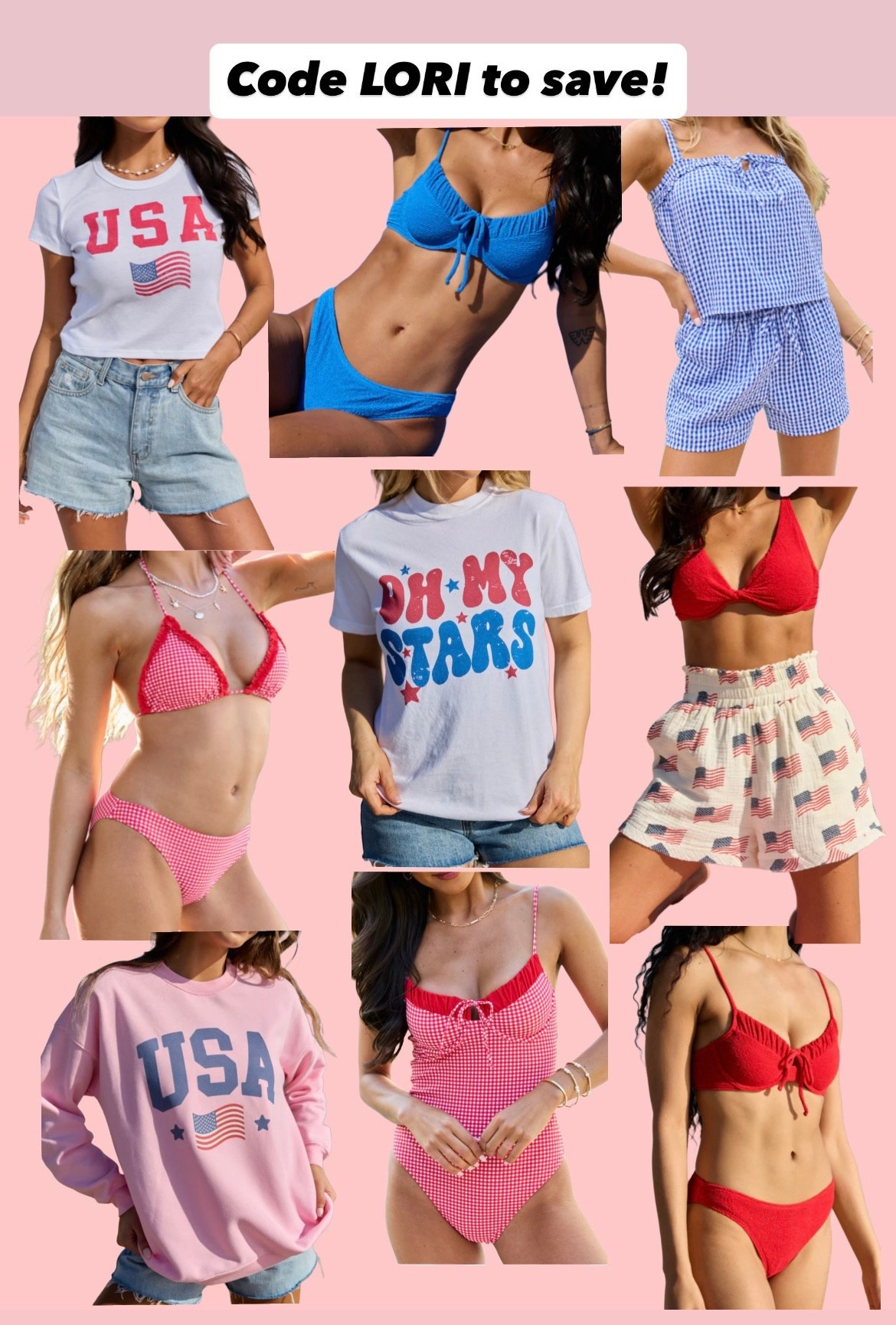 New USA collection for Memorial Day weekend and 4th of July! Code LORI to save sitewide 

#LTKFestival #LTKSeasonal #LTKootd