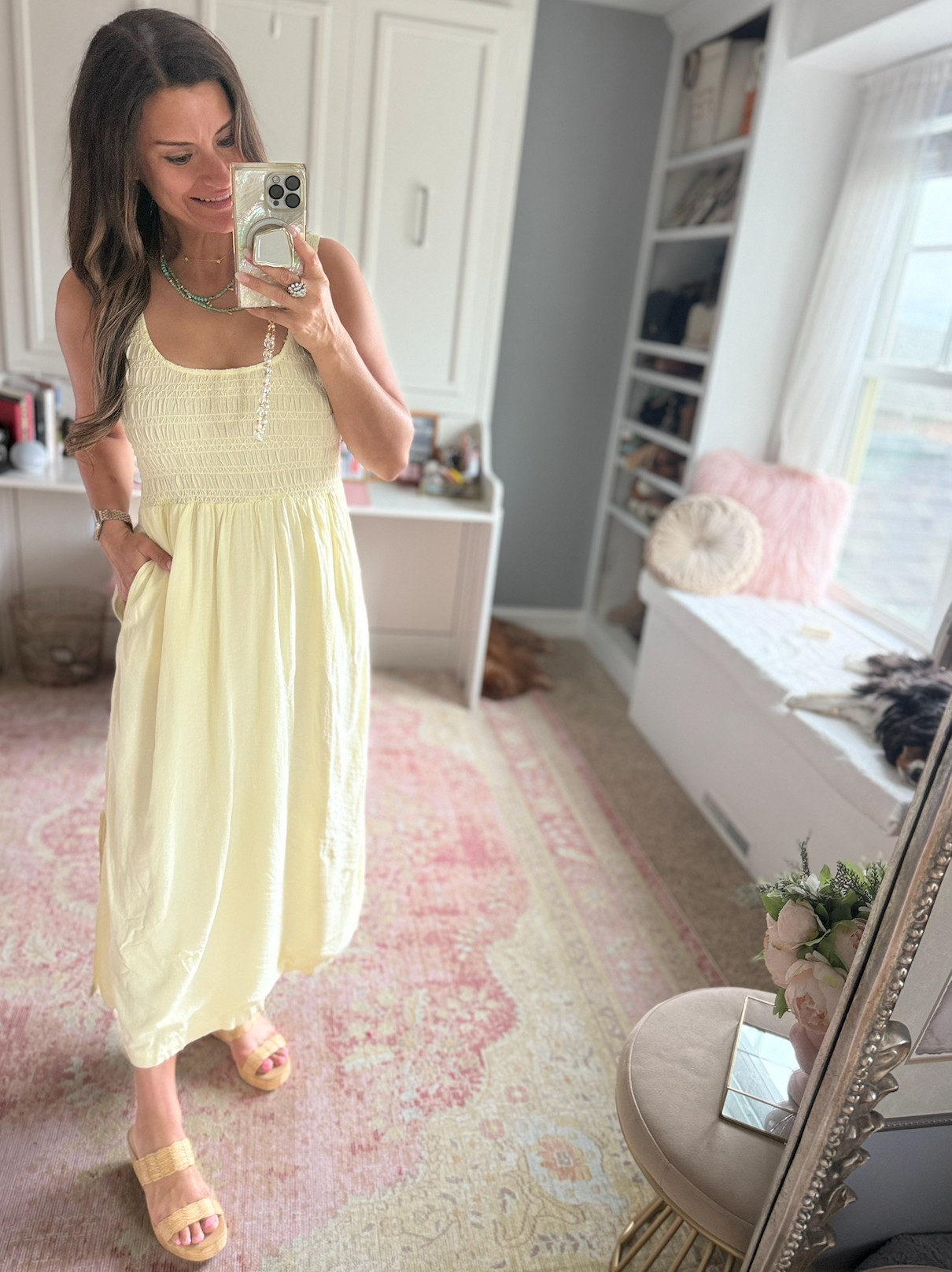 Yellow dress for summer 

 