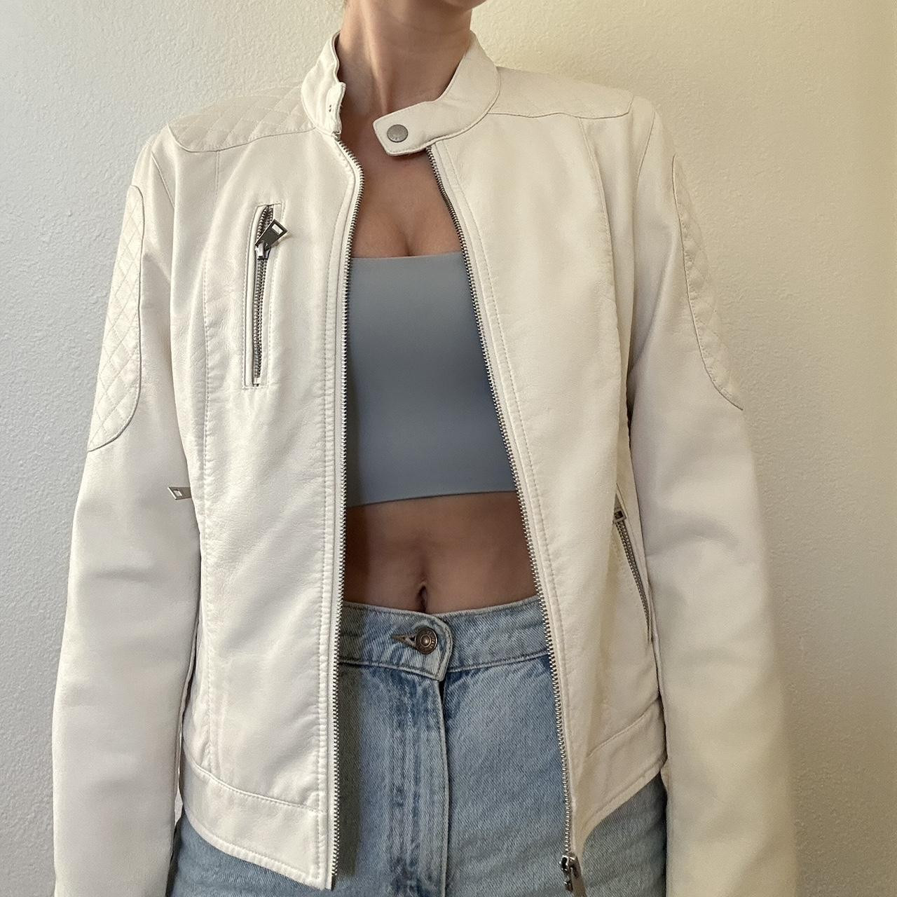 Levi's Women's Jacket - White/Cream - S | Depop US