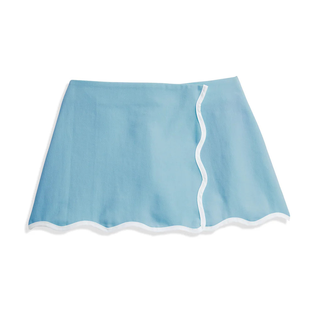 Twill Scalloped Tennis Skort | bella bliss 