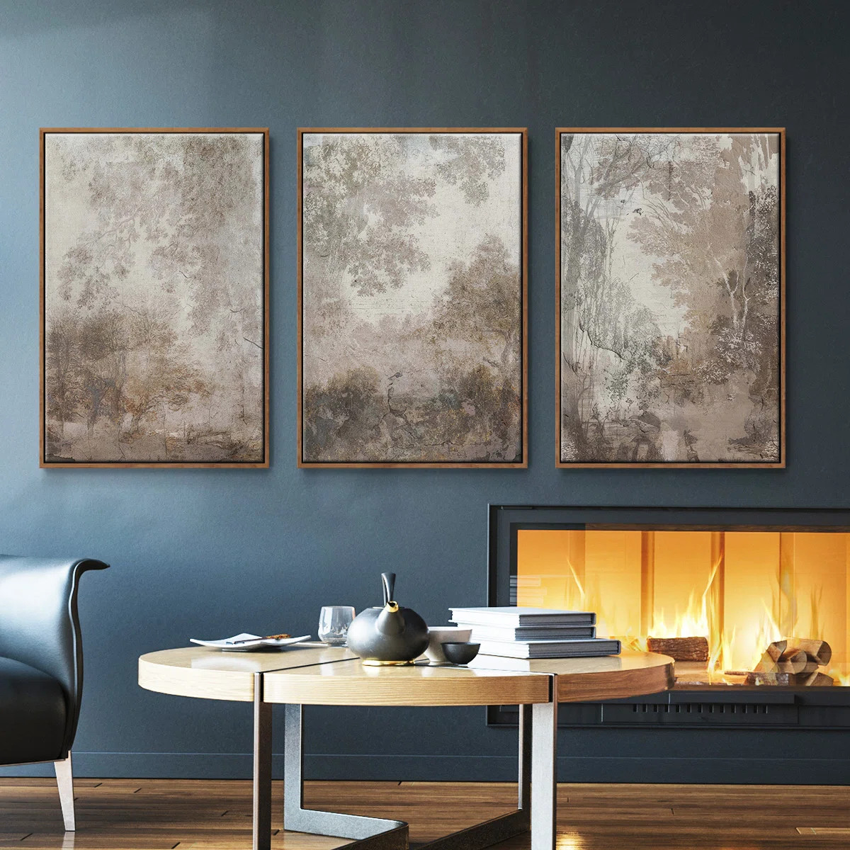 " Antique Pine Cones I " 3 - Pieces (Set of 3) | Wayfair North America