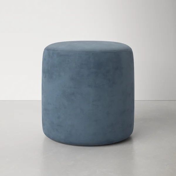 Chandler 18.11" Wide Velvet Round Standard Ottoman | Wayfair Professional