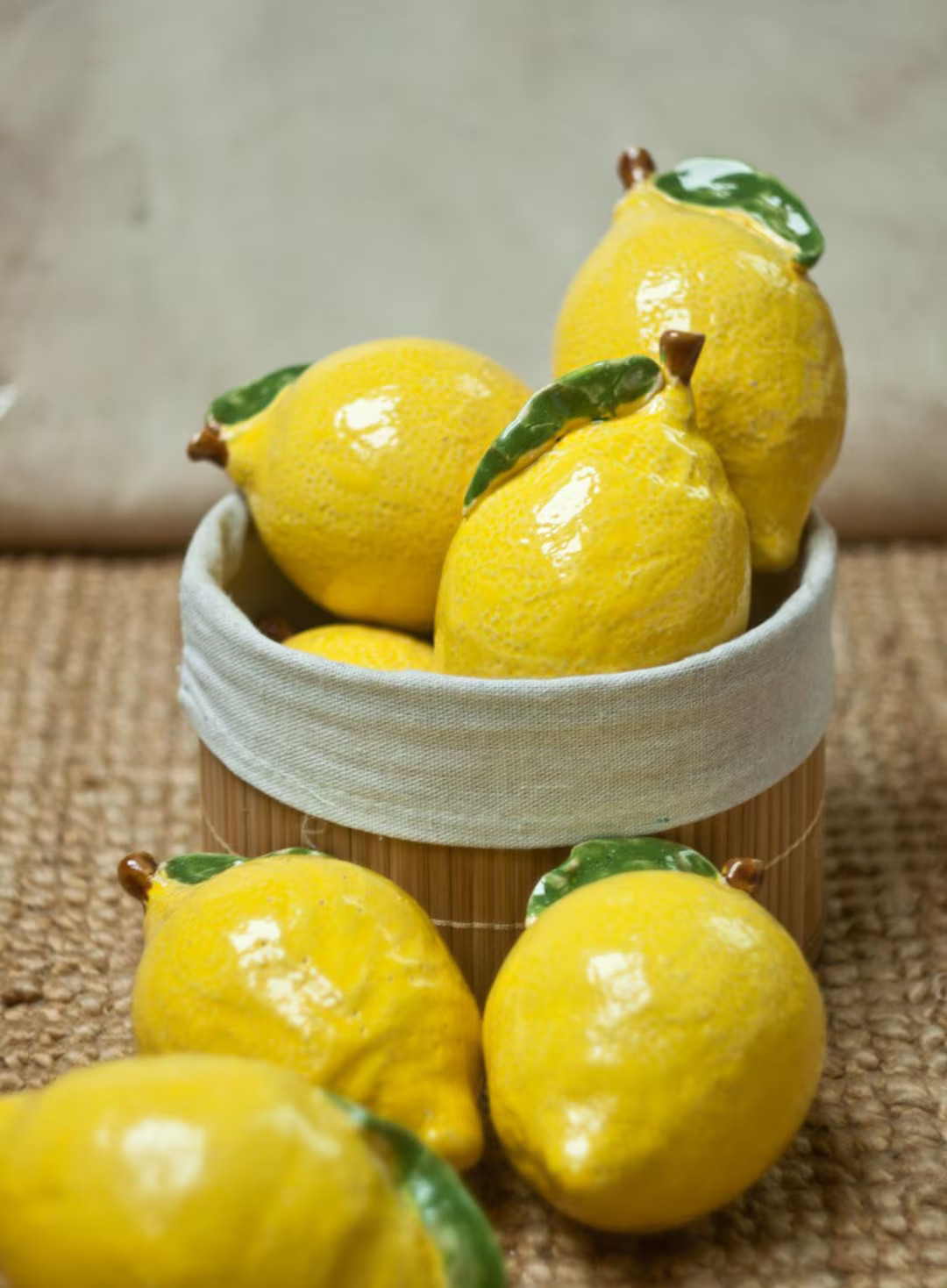 Ceramic Lemon, Hand Made Ceramic Home Decoration, Fake Lemon, Mediterranean Mood, Italian Style, ... | Etsy (US)