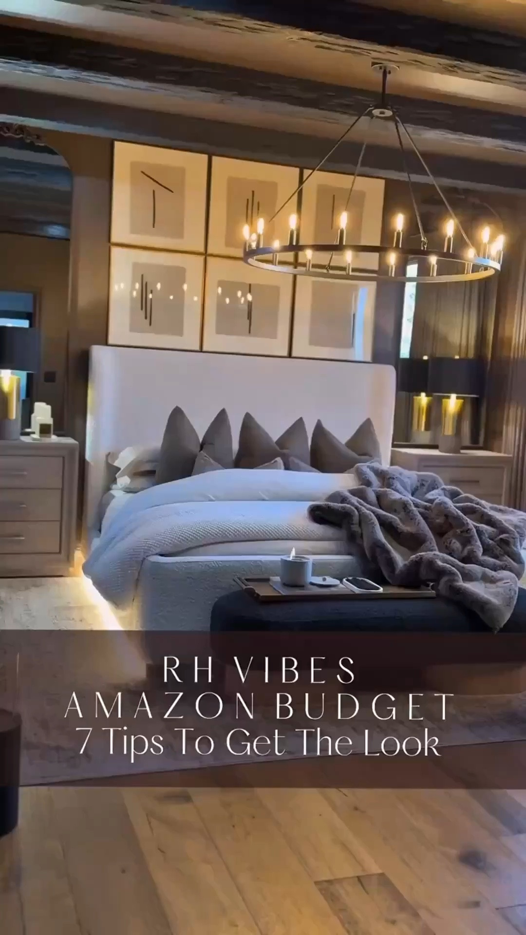 Seven tips to get the Restoration Hardware look on an Amazon budget 💖
Stick to a neutral palette, embrace symmetry, and layer in moody lighting. Go oversized with bedding for that luxe hotel feel, mix rich textures like linen, boucle, wood, leather, and velvet, and keep everything in the same color family for a cohesive look. Add natural elements and keep decor minimal for that elevated RH vibe.



#amazonhome #amazonfinds #rhbedroom #rhinspiredbedroom #aestheticbedroom #brownbedroom #neutralbedroom #moodybedroom #summerthompsonstyles


#LTKdayinmylife #LTKHome #LTKvlog