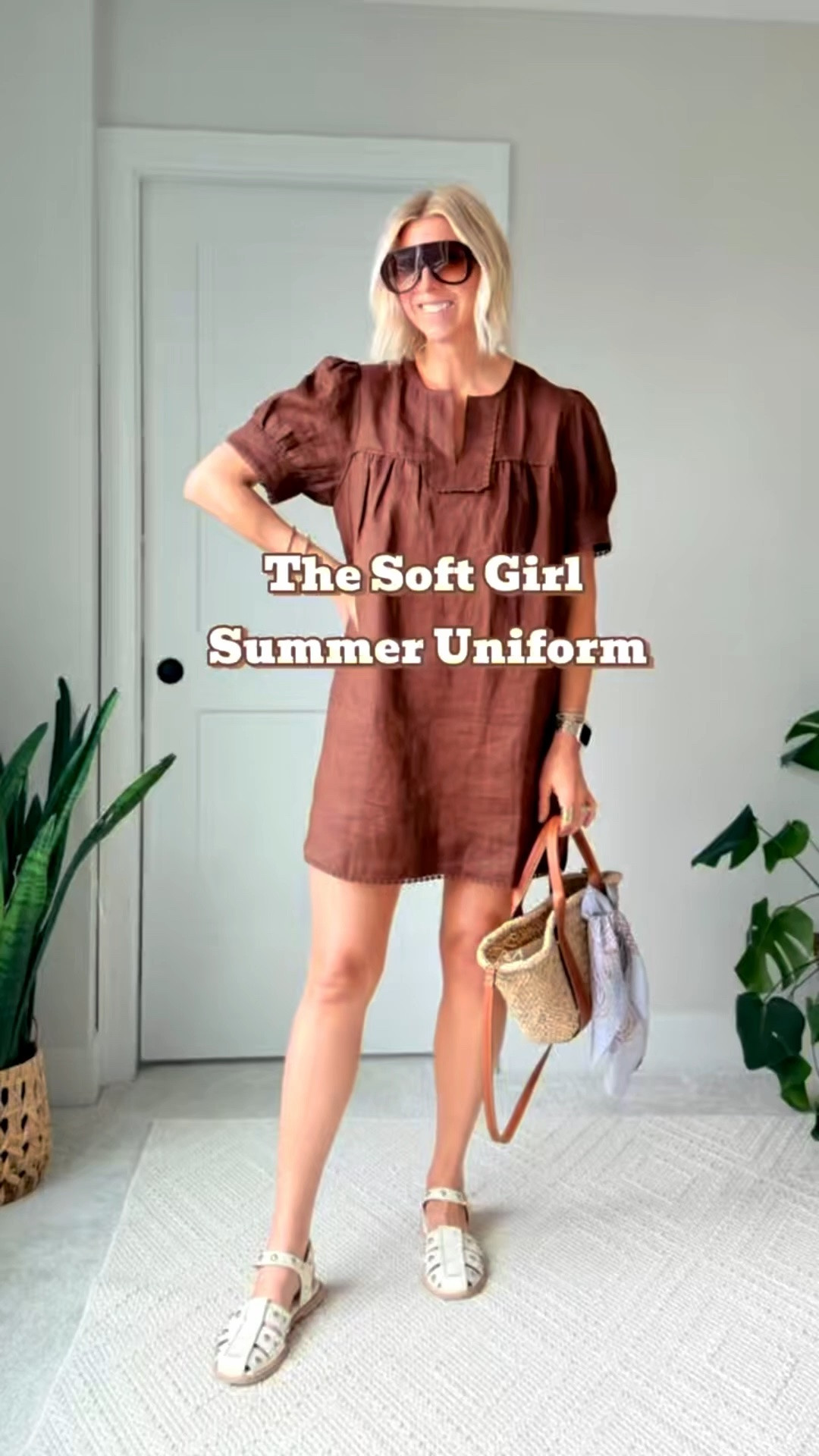 Soft Girl Summer uniform: linen dress edition 🤎

Easy, breathable, and pulled together without trying too hard. This linen dress is exactly the kind of piece I’m building my summer wardrobe around — lightweight, relaxed, and perfect for hot days when you still want to feel styled.

I paired it with chic fisherman sandals, an easy summer bag, and oversized sunglasses to keep the whole look effortless but intentional.

Natural fibers, comfortable silhouettes, simple accessories — that’s the formula.

Linking this dress + similar linen minis, fisherman sandals, woven bags, and summer sunglasses here. #LTKStyleTip #LTKSummer #LTKFinds

#LTKootd #LTKgrwm #LTKmomlife