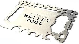 LND Gifts Wallet Multi Tool Credit Card Wallet Tool Stainless Steel - Inspiring Camping Accessori... | Amazon (UK)