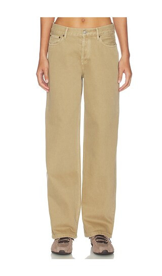 Still Here Everyday Wide Leg Jeans in Beige. - size 28 | Revolve Clothing (Global)