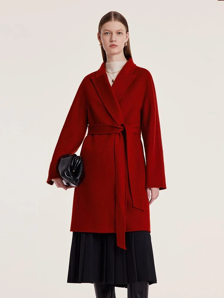 Tencel Wool Double-Faced Women Coat | GOELIA