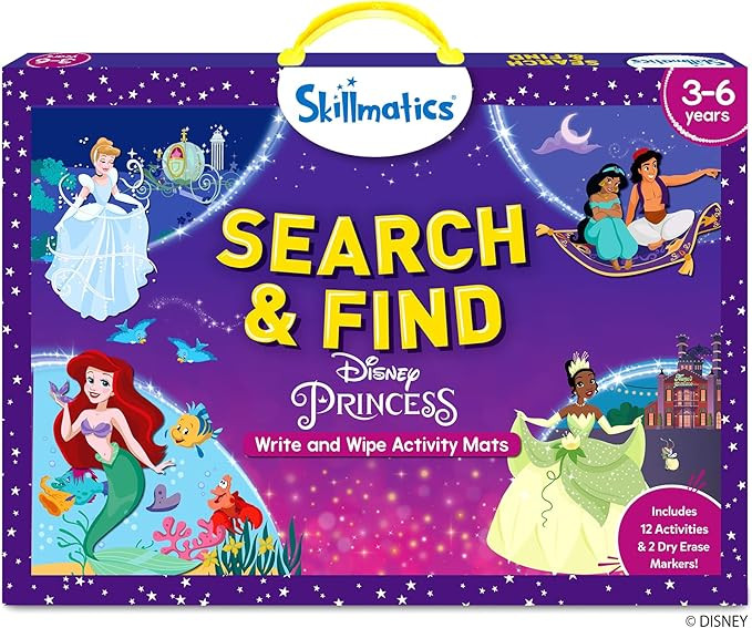 Skillmatics Search and Find Disney Princess Educational Game - Reusable Preschool Learning Activi... | Amazon (US)