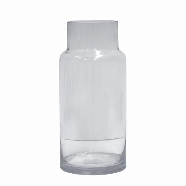 Clear Glass Shoulder Vase | Dunelm (migrated)