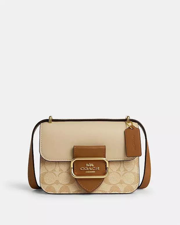 Morgan Square Crossbody Bag In Blocked Signature Canvas | Coach Outlet