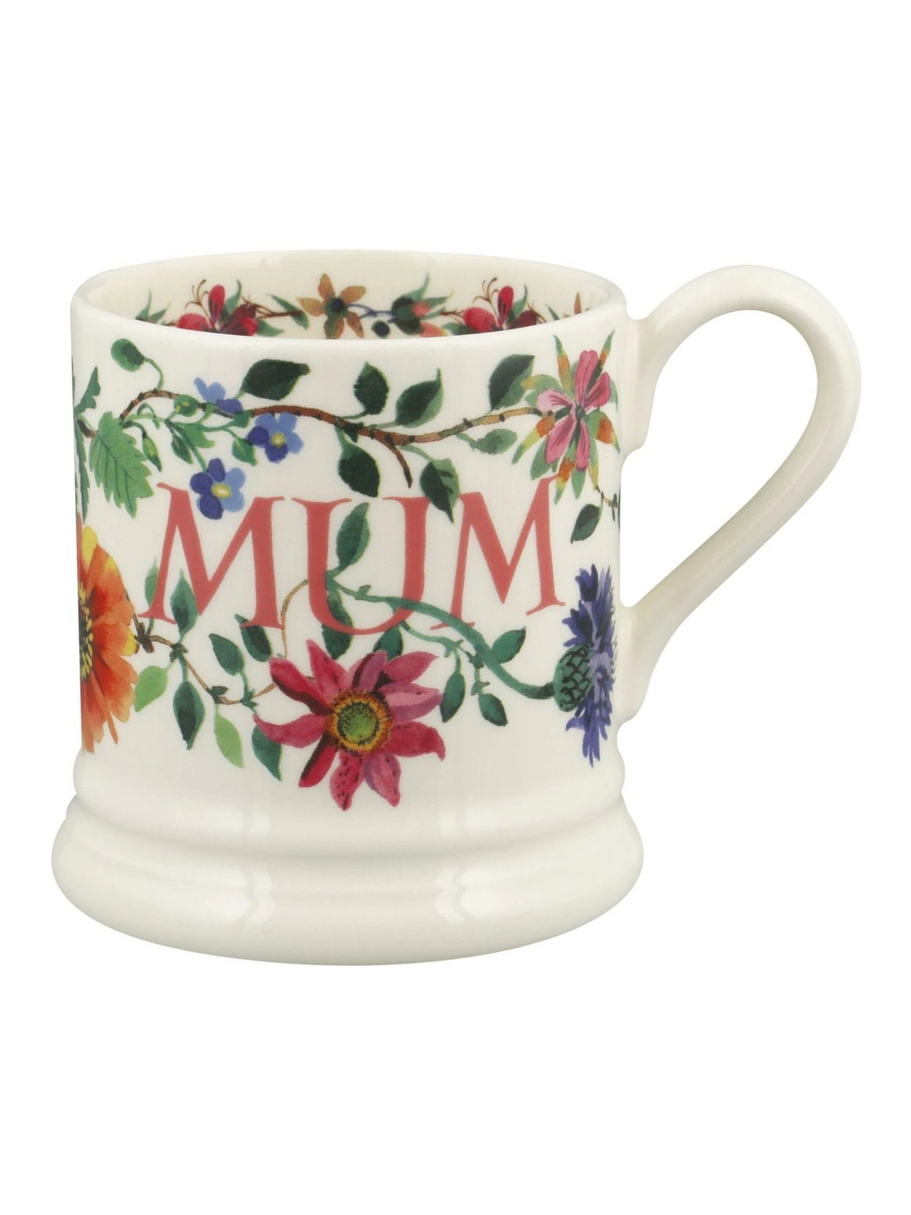 Emma Bridgewater Emma Bridgewater Cream Garden Flowers Mum 1/2 Pint Mug | Next US