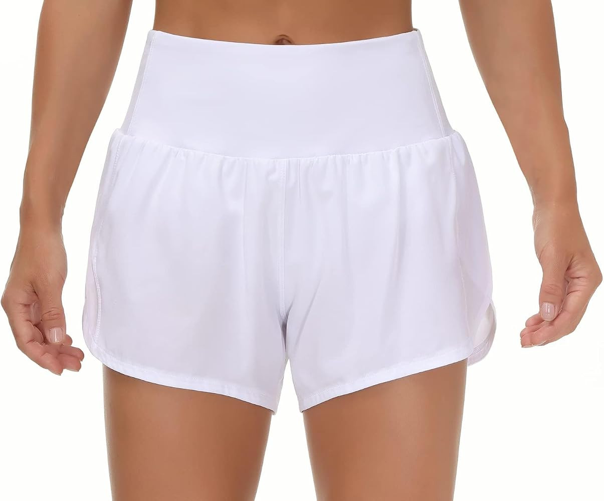 Origiwish Womens High Waisted Running Shorts Quick Dry Workout Shorts | Amazon (US)