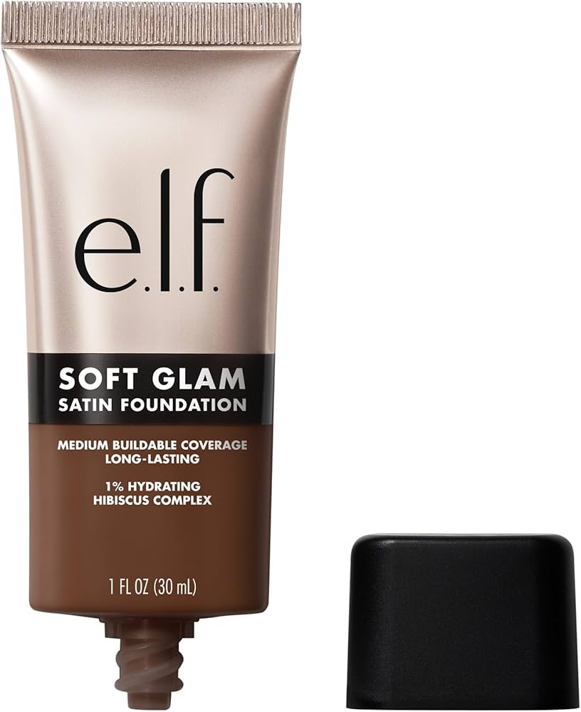 e.l.f. Soft Glam Foundation, Medium Coverage, Long-Lasting & Buildable Foundation For A Smooth, S... | Amazon (US)
