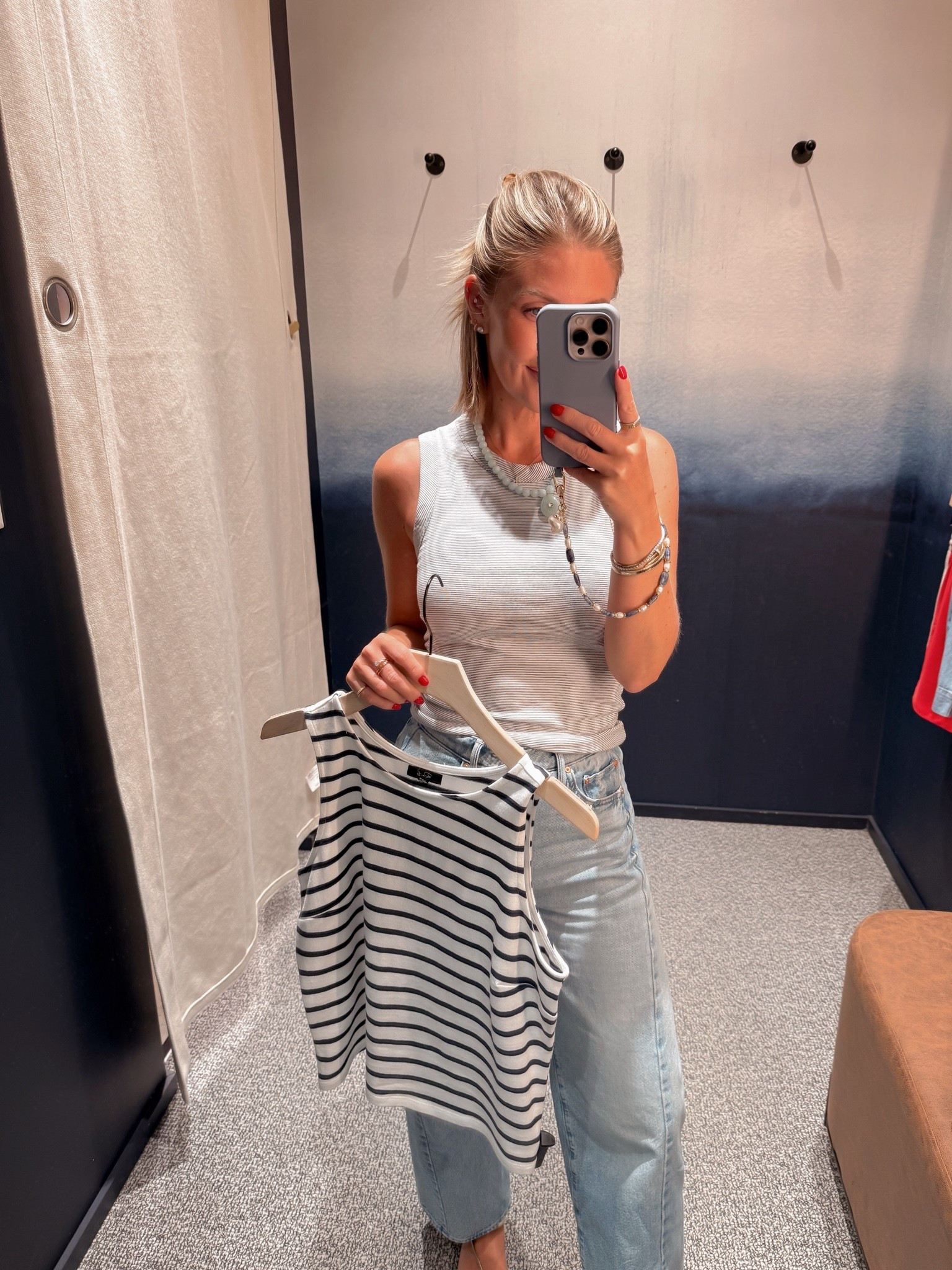 XS tops / 24 jeans (I sized down one)

#LTKootd #LTKOver40 #LTKPetite