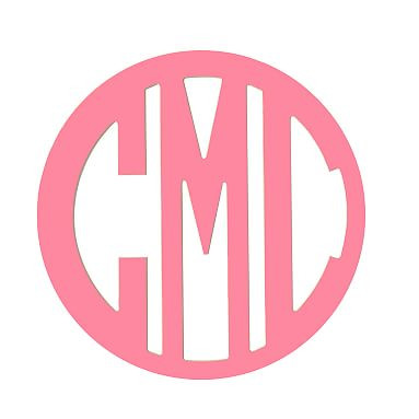 Wooden Cut-Out Block Monogram | Pottery Barn Teen