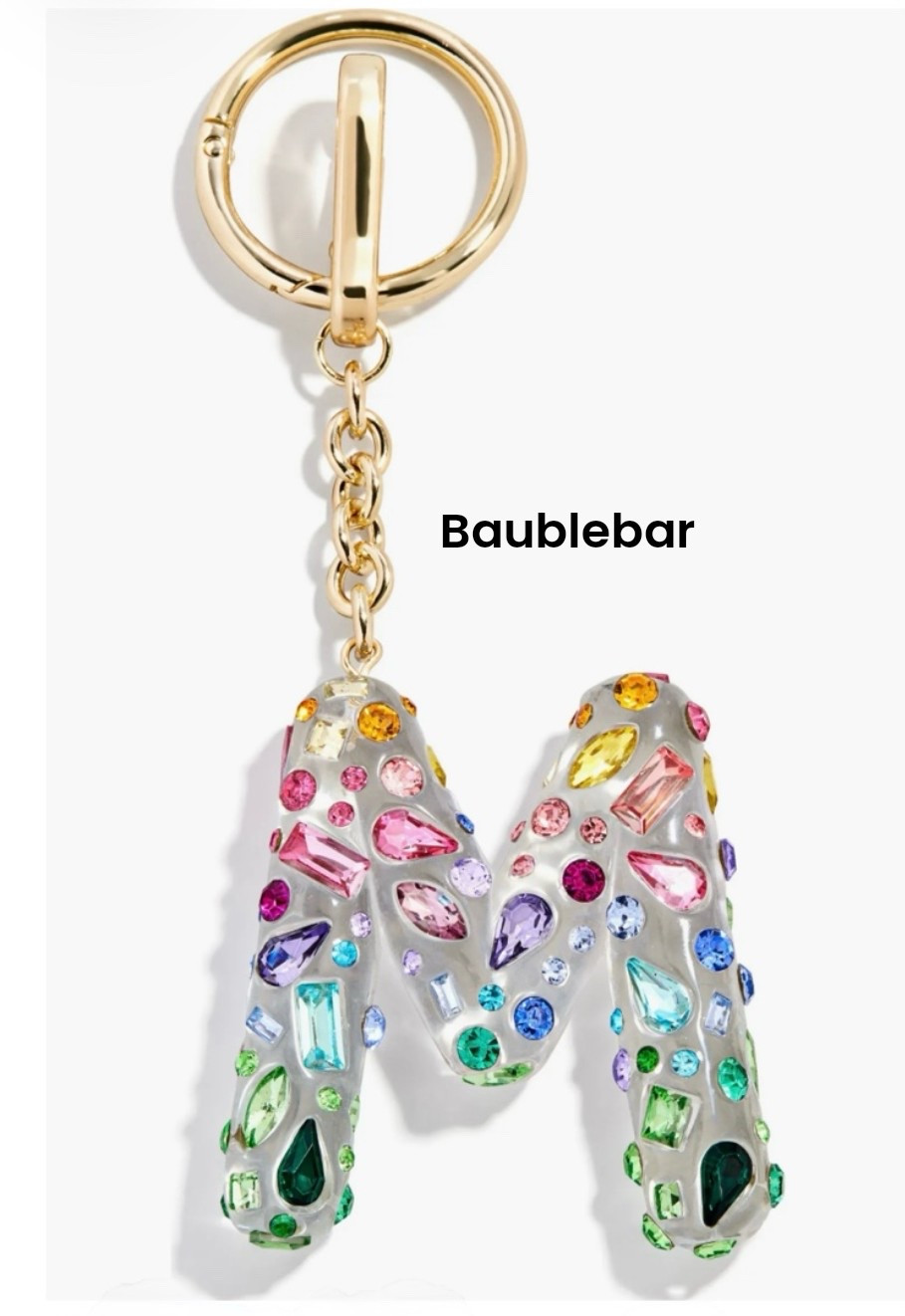 Crystal Initial Key Ring Bag Charm

#LTKSaleAlert