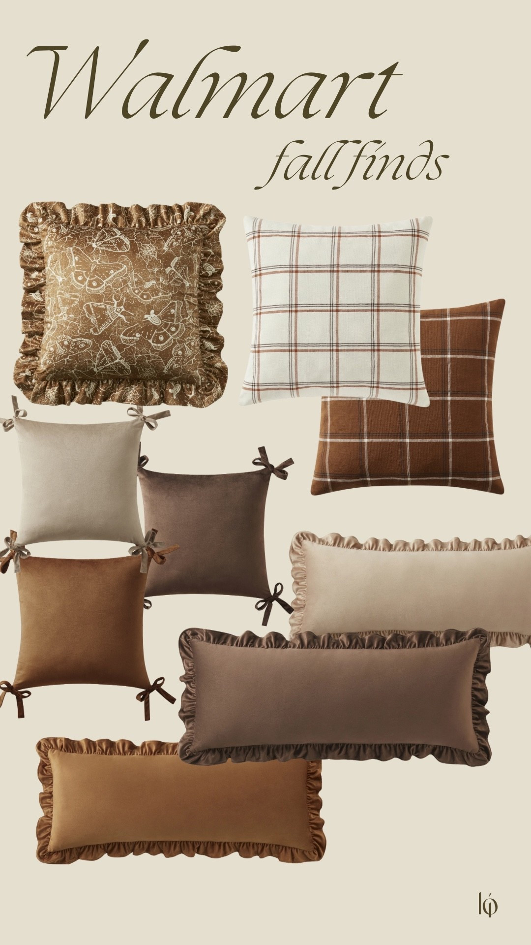 Fall pillows
Brown pillows Walmart finds Walmart home decor 

#LTKHome #LTKSeasonal #LTKSaleAlert