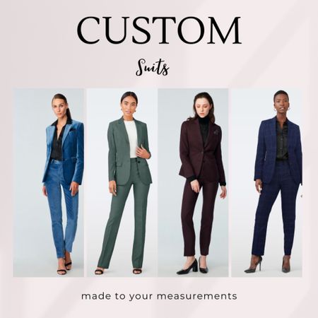 Ladies, have you ever felt left out while finding those perfect suits because you're a bit too tall, a plus-size, or have a hard to fit body type? Wave those troubles goodbye with a custom made suit. Each piece is tailored to your measurements, ensuring a superior fit and comfort.  Enter any room with confidence, looking every bit as professional and polished as your feel. With so many style and fabrics to choose from, you can enjoy the luxury of customization and let your personality shine through your attire. 
#tall #custom #custommade 

#LTKover40 #LTKworkwear #LTKplussize