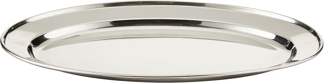 Winco OPL-14 Stainless Steel Oval Platter, 13.63-Inch by 8.75-Inch | Amazon (US)