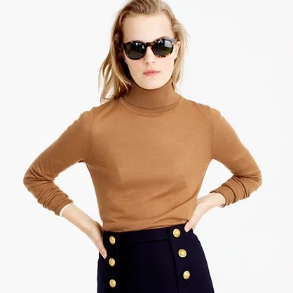 Italian featherweight cashmere turtleneck | J.Crew US