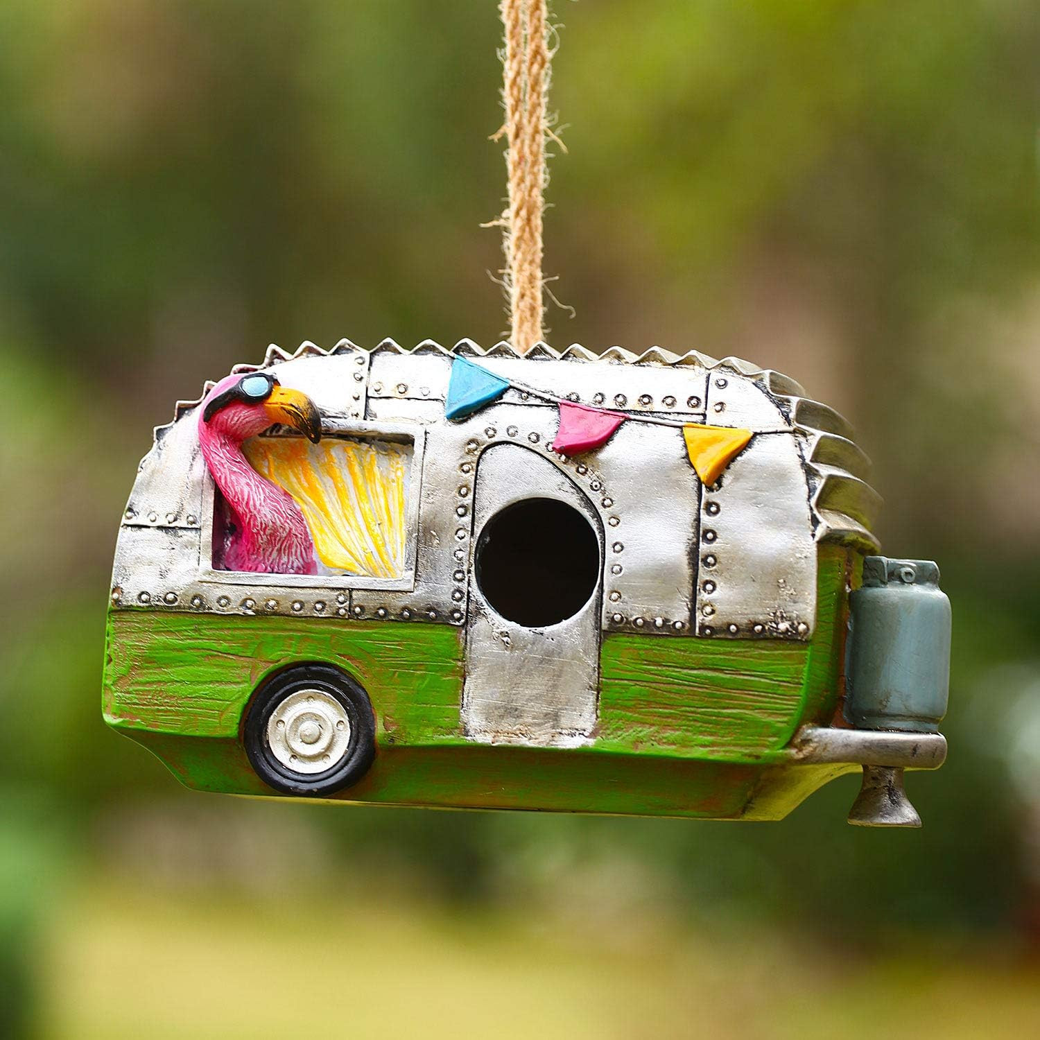 Birdhouse for Outside Garden and Yard, Hanging Birdhouse for Blue Bird, Sparrow, Chickadee, Flami... | Amazon (US)