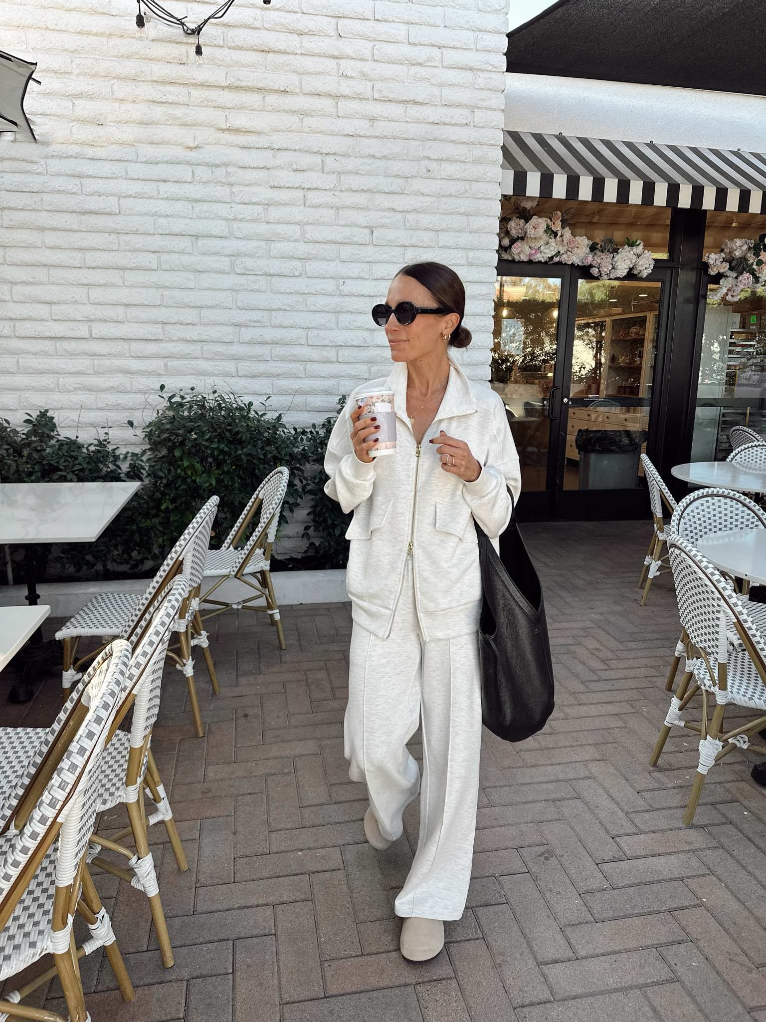 Morning school drop- love these wide legged pants, short gal friendly (wearing the 28” length) 

#LTKOver40