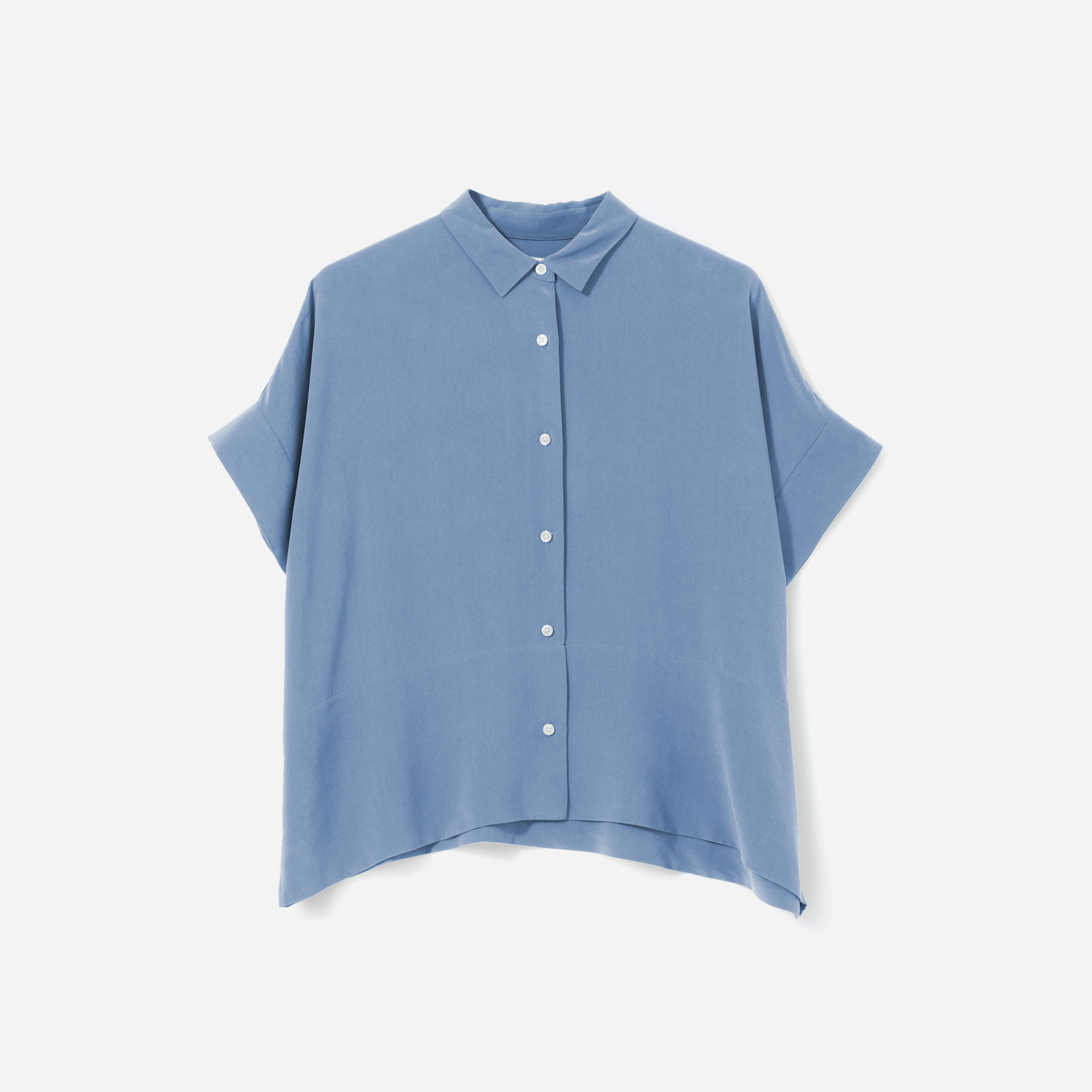 The Clean Silk Short-Sleeve Square Shirt | Everlane