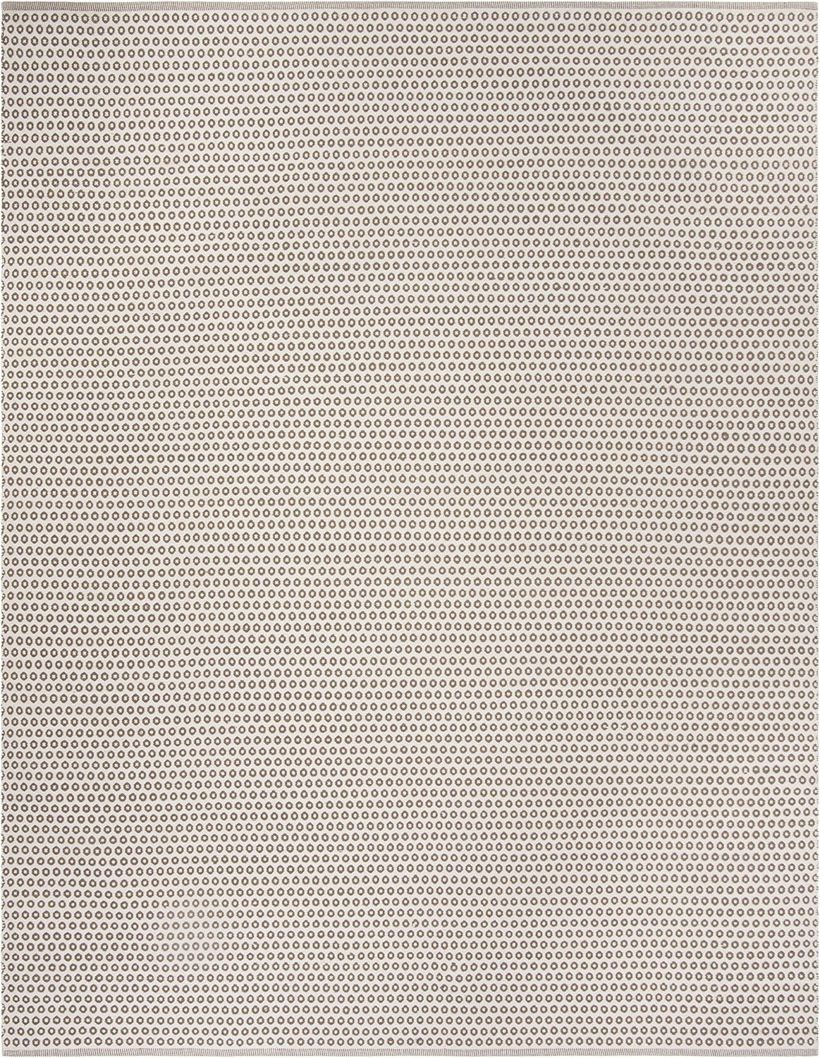 SAFAVIEH Montauk Collection Area Rug - 8' x 10', Taupe & Ivory, Handmade Cotton, Ideal for High T... | Amazon (US)