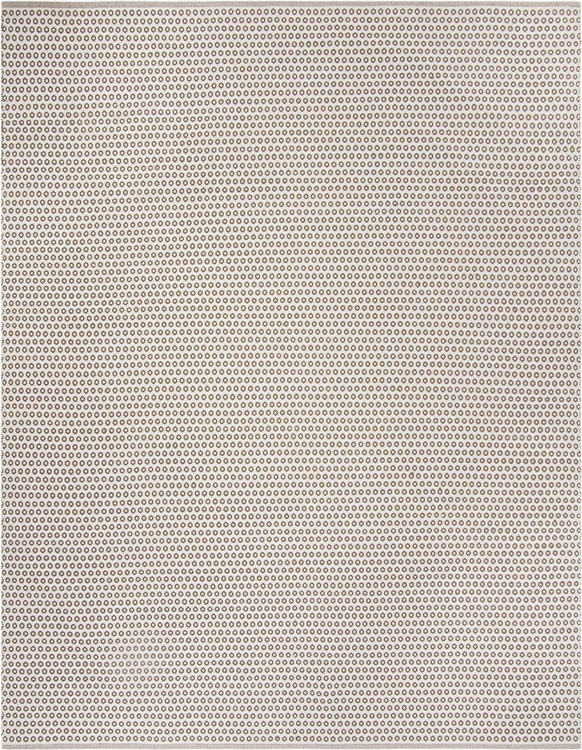 SAFAVIEH Montauk Collection Area Rug - 8' x 10', Taupe & Ivory, Handmade Cotton, Ideal for High T... | Amazon (US)